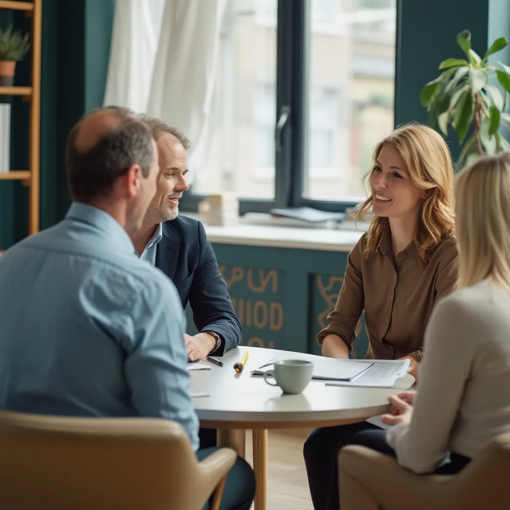 One-on-one executive coaching session